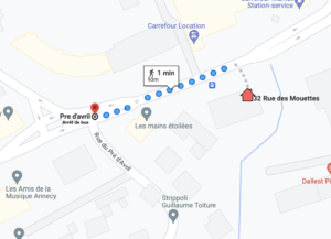 carte-arret-bus-appartement-palm-beach